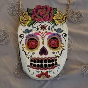 Betsey Johnson sugar skull cross body bag